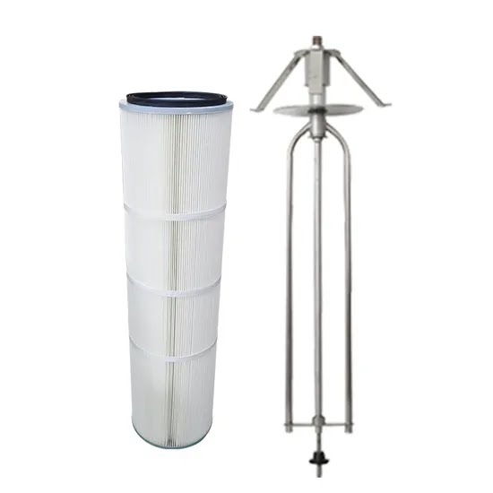 Cartouche filtrante et système de nettoyage pour cabine poudre